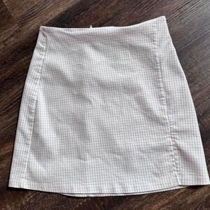 Mini pink and white Altar'd State Pencil skirt XS